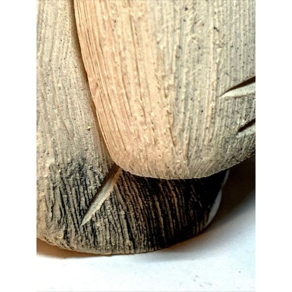 Artesian Rinconada Ambre White Grey Crouching Cat Figurine Uruguay - Picture 10 of 12